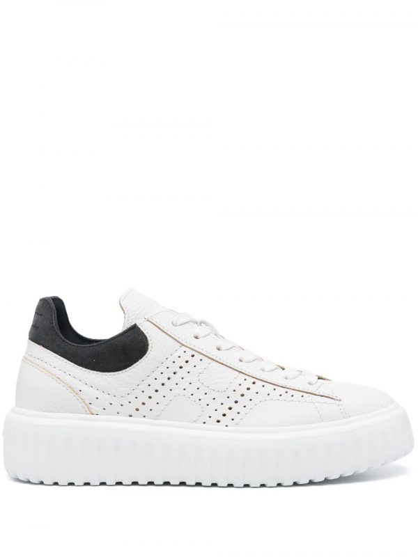 SNEAKER H-STRIPES IN PELLE