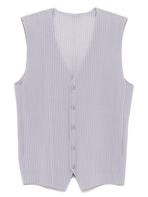 GILET SCOLLO V PLISSÉ