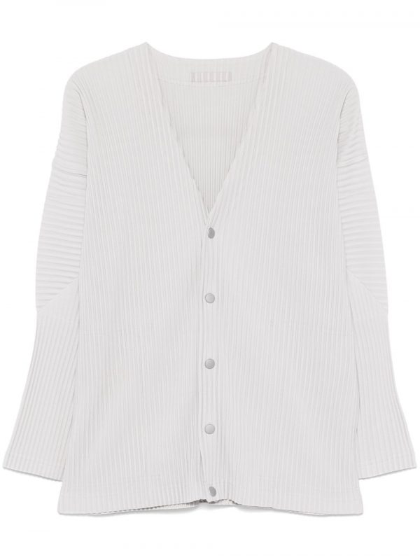 CARDIGAN SCOLLO V PLISSÉ