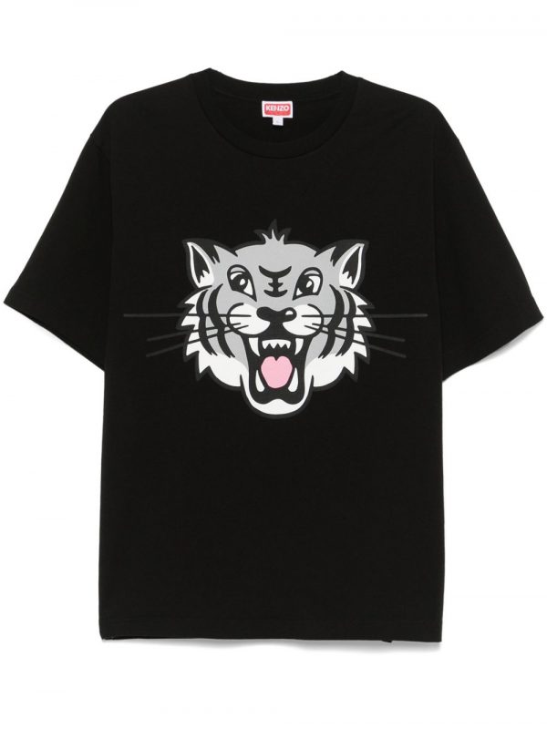 T-SHIRT HAPPY TIGER IN COTONE