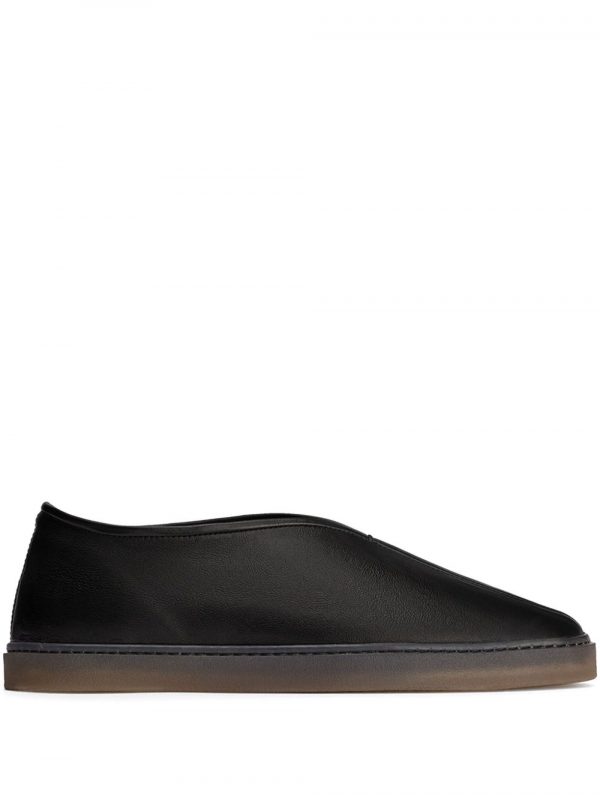 SLIPPER PIPED IN PELLE