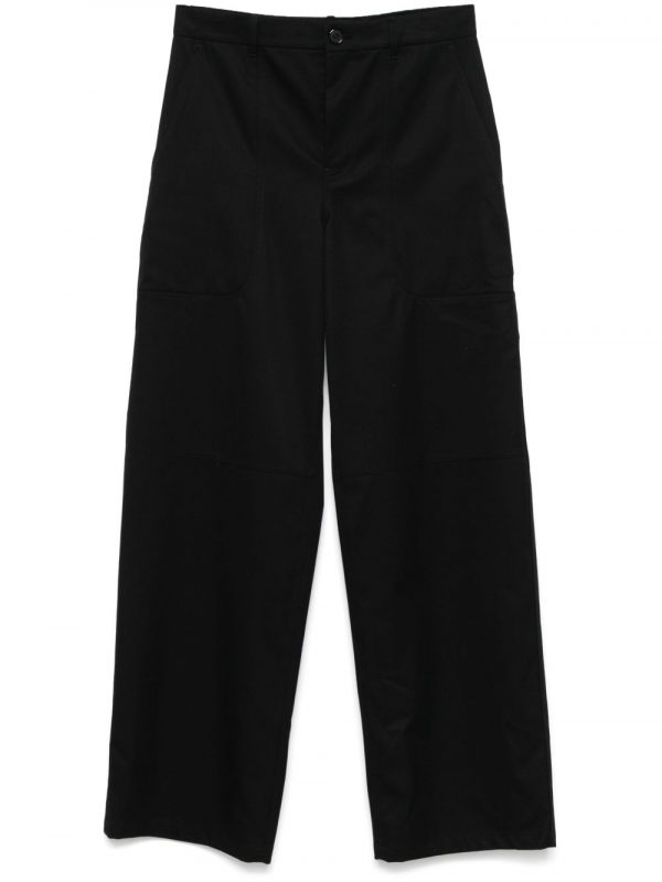 PANTALONE CARGO IN COTONE E SETA
