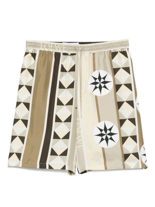 SHORTS IN SETA STAMPATI