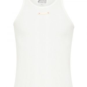 TOP IN MISTO COTONE CON LOGO