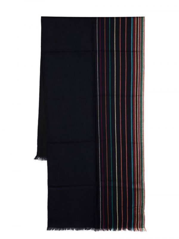 SCIARPA SIGNATURE STRIPE IN LANA SETA