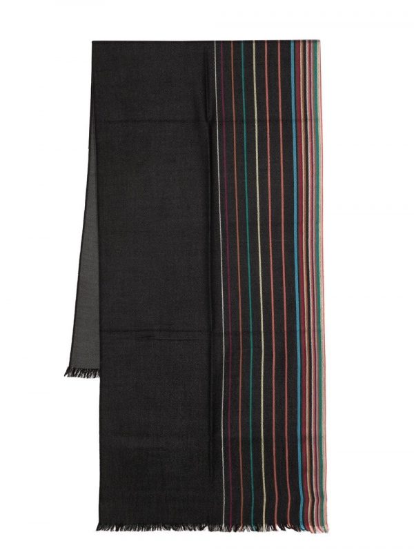 SCIARPA SIGNATURE STRIPE IN LANA SETA