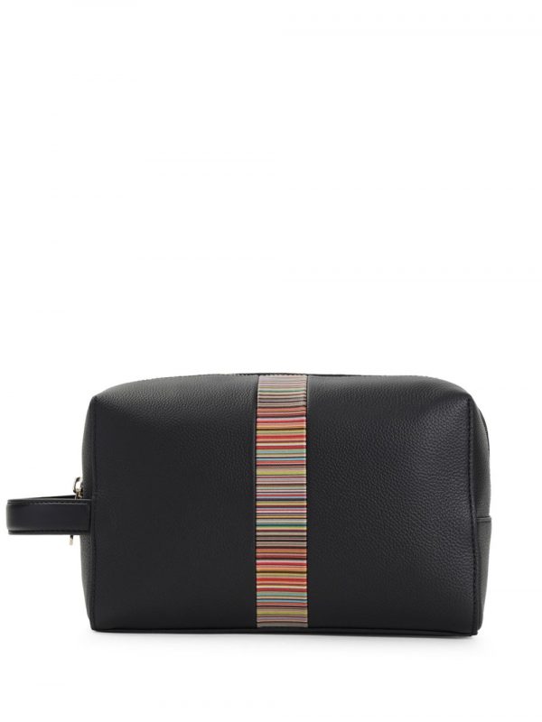 BEAUTY-CASE SIGNATURE STRIPE IN PELLE