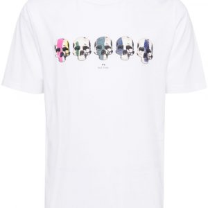 T-SHIRT MULTI SKULL IN COTONE