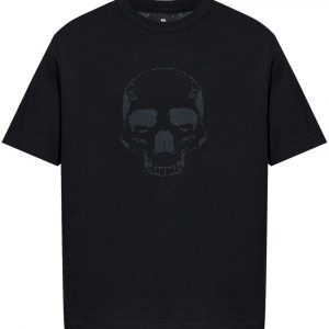 T-SHIRT SKULL IN COTONE