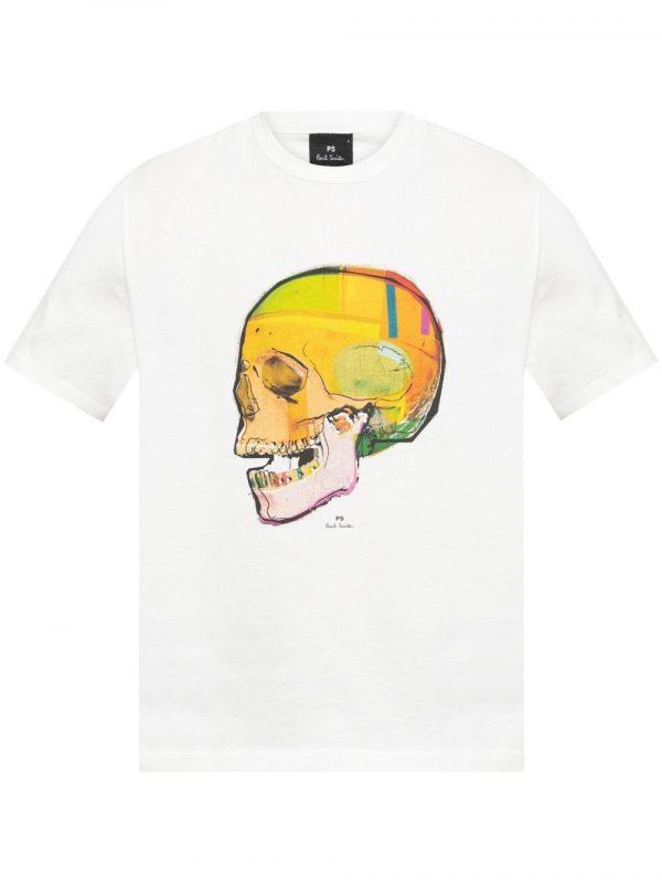 T-SHIRT SKULL IN COTONE