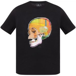 T-SHIRT SKULL IN COTONE