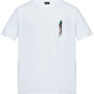 T-SHIRT CYCLIST SILHOUETTE IN COTONE