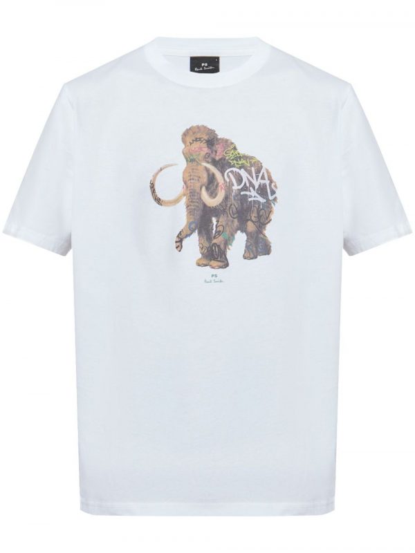 T-SHIRT GRAFFITI MAMMOTH IN COTONE