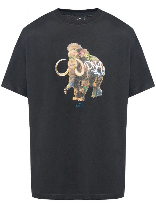 T-SHIRT GRAFFITI MAMMOTH IN COTONE