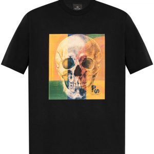 T-SHIRT SKULL SQUARE IN COTONE