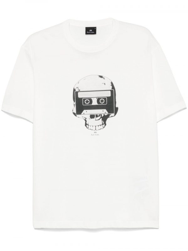 T-SHIRT TAPE SKULL IN COTONE