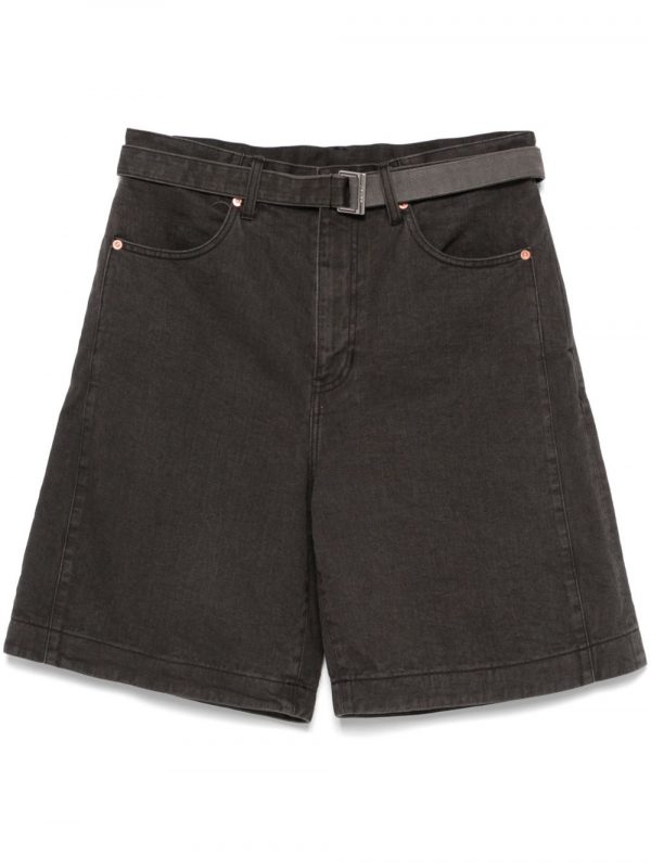 SHORTS IN DENIM CON CINTURA