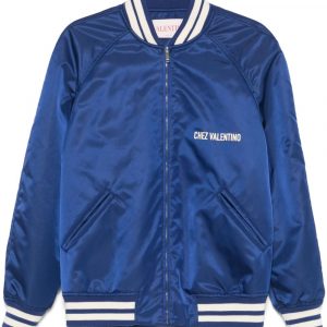 BOMBER IN NYLON CON LOGO