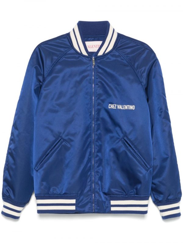 BOMBER IN NYLON CON LOGO