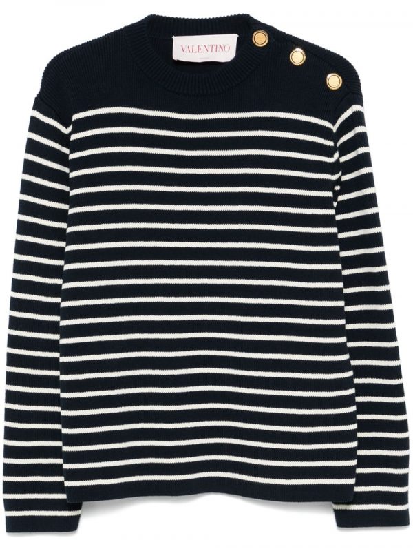 MAGLIA RIGATA IN COTONE
