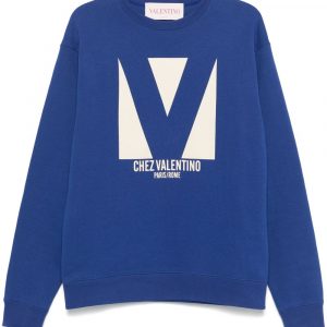 FELPA CHEZ VALENTINO IN COTONE