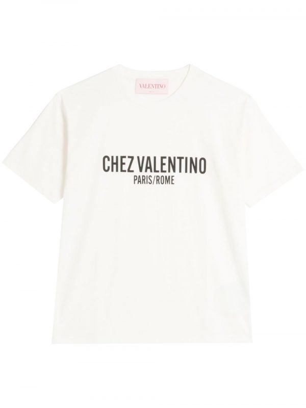 T-SHIRT CHEZ VALENTINO IN COTONE