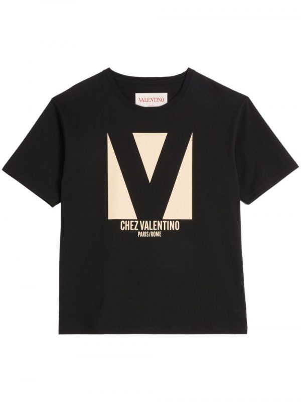 T-SHIRT CHEZ VALENTINO IN COTONE