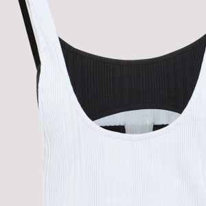 The Attico Flat Ribbed Jersey Tank Top