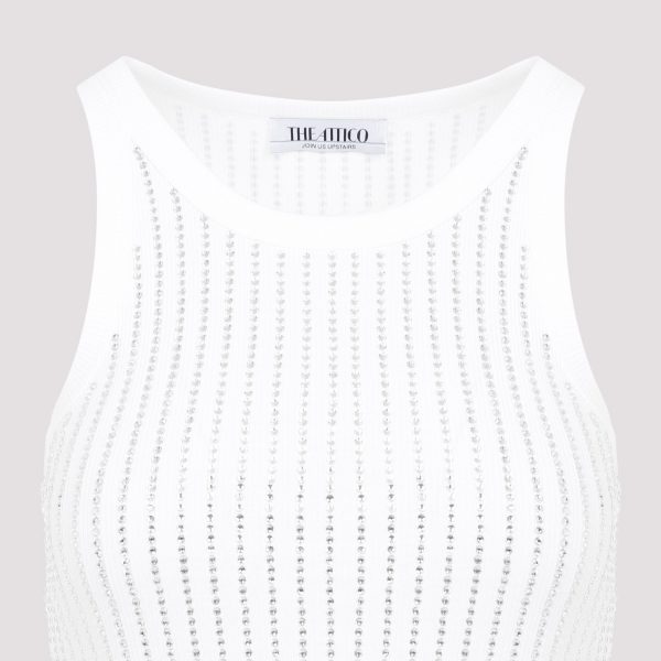 The Attico Ribbed Jersey Tank