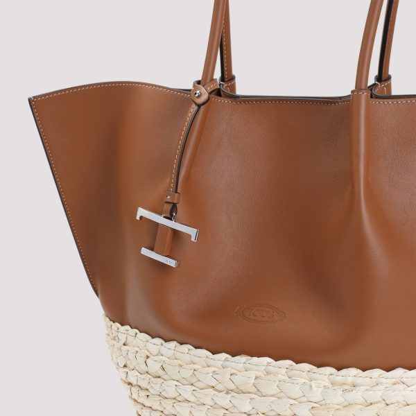 Tod`s Brown Bux Medium Shopping Tote