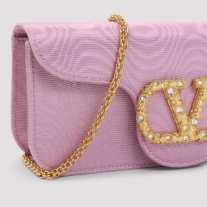 Valentino Garavani Moiré Textile Clutch