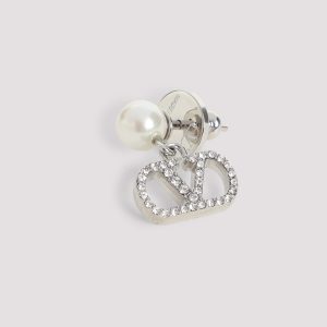 Valentino Garavani V Logo Signature Pearl Earrings