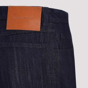 Victoria Beckham Cropped High Waist Tapered Jeans