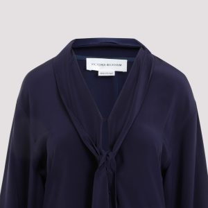 Victoria Beckham V-Neck Scarf Blouse