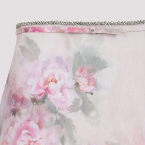 Zimmermann Crush Scalloped Mini Skirt