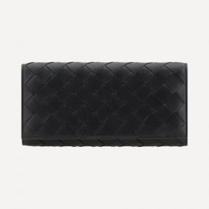 Portafogli in pelle intrecciato