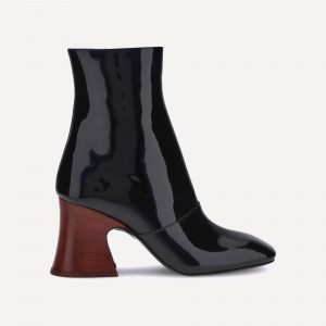 Stivaletti in pelle con cerniera