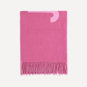 Sciarpa in lana con frange