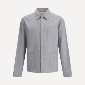 Camicia con logo ricamato