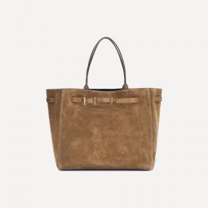 Borsa Tote in pelle scamosciata