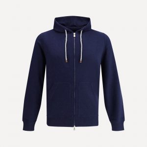 Felpa con Cappuccio in Cashmere