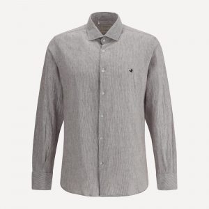 Camicia in cotone e lino