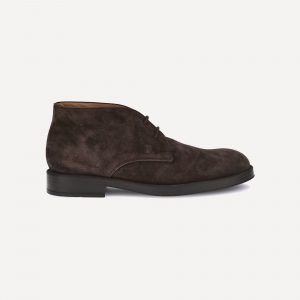 Stringate in pelle scamosciata