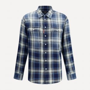 Camicia check in cotone
