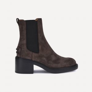 Stivaletti in pelle scamosciata