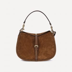 Borsa a Spalla Pony in pelle scamosciata