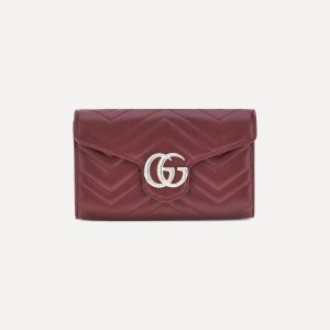 Portafoglio GG Marmont con catena