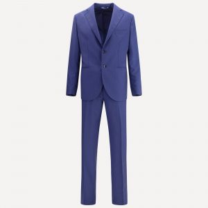 Completo a righe in lana vergine